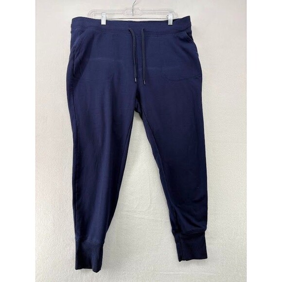 Torrid Pants - Womens Torrid Plus Size 2X Navy Blue Jogger Leggings Drawstring Waist Inseam 25"